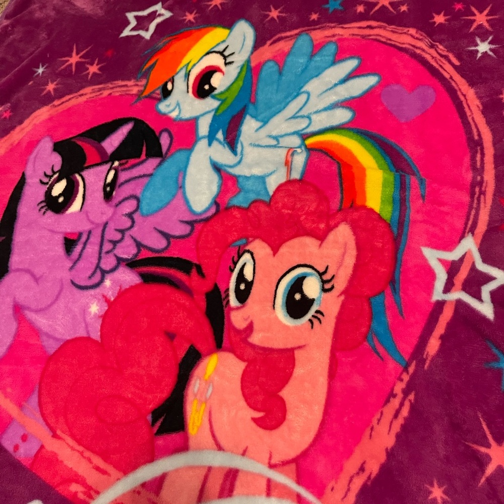 My Little Pony fleece throw